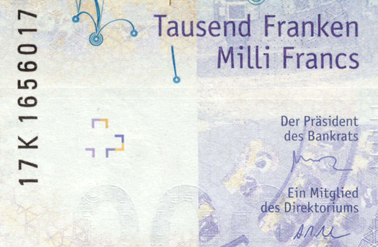 1000 francs, 2017