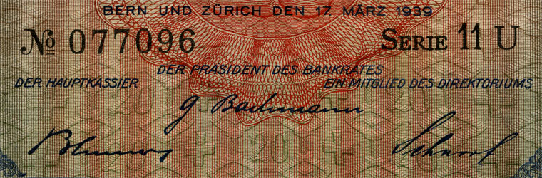 20 francs, 1939