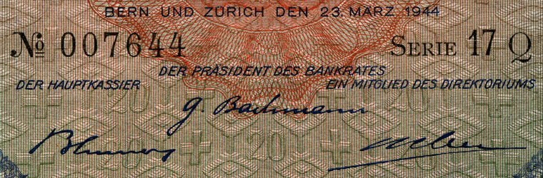 20 francs, 1944