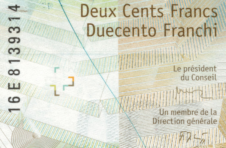 200 francs, 2016