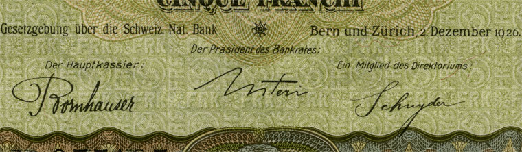 5 francs, 1926