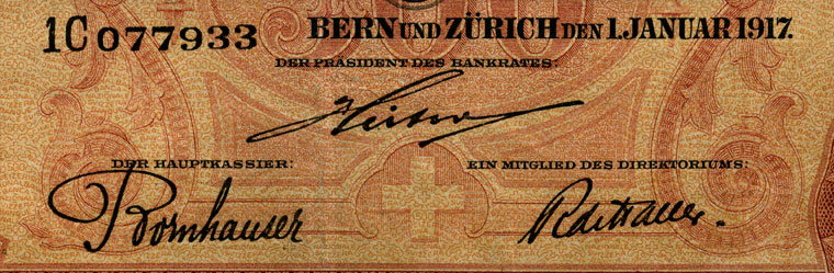 500 francs, 1917